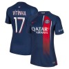 Maillot de Supporter Paris Saint-Germain 2023-24 Vitinha 17 Domicile Pour Femme